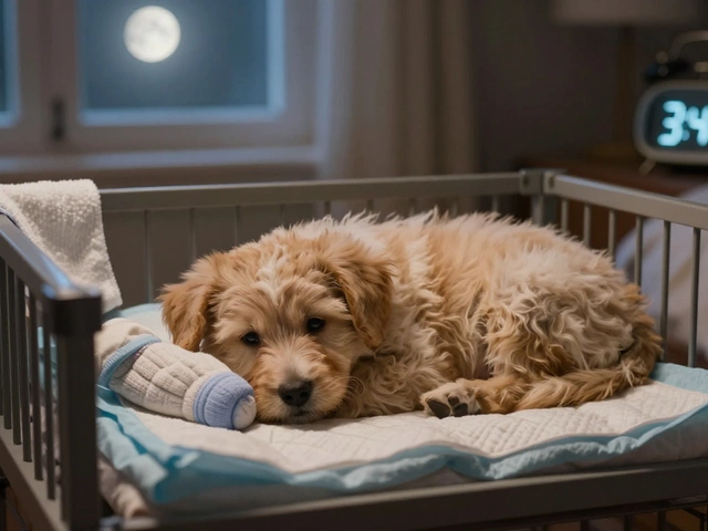 Can an 8-Week-Old Puppy Stay in a Crate All Night?